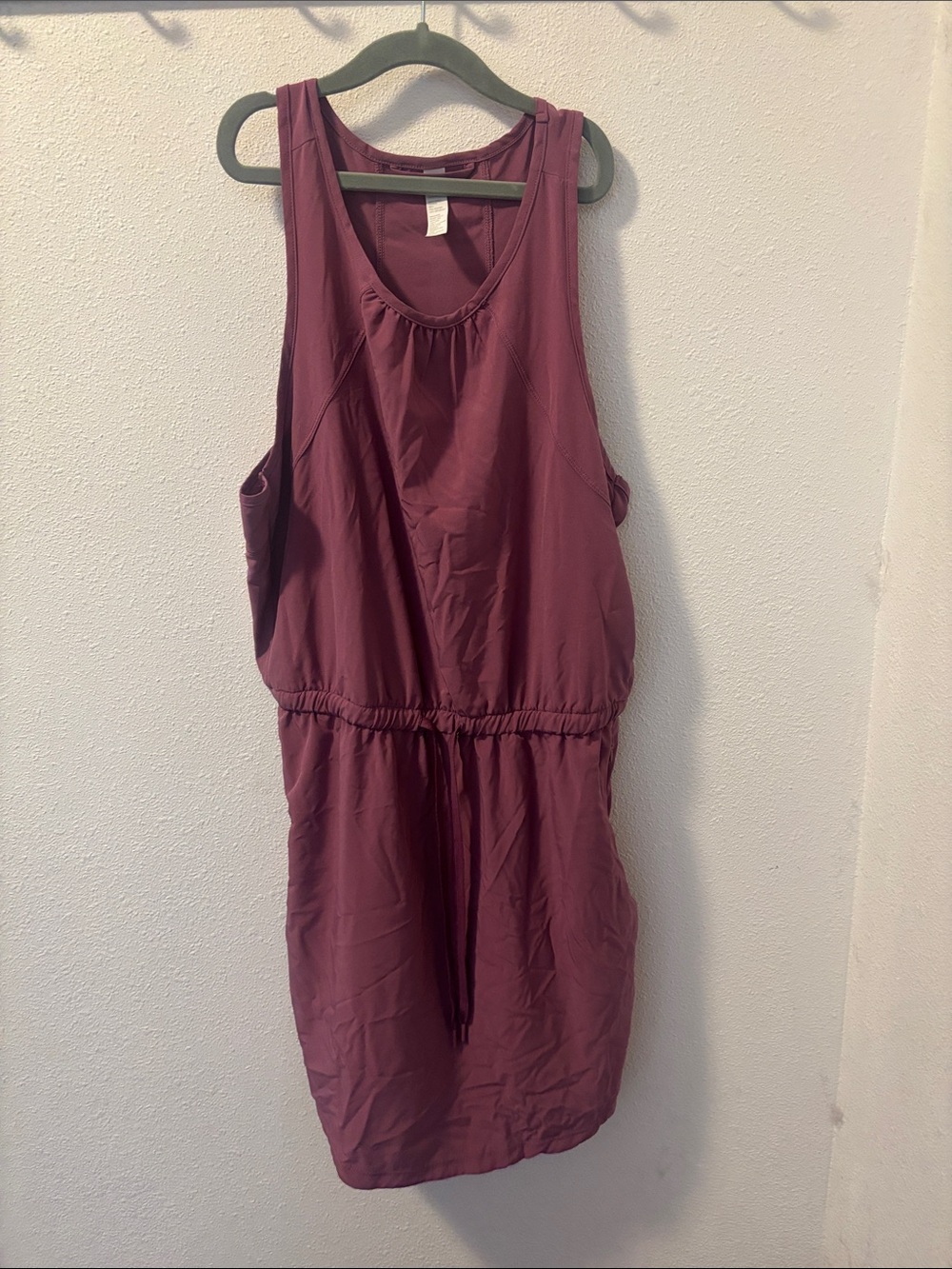 Zella Sleeveless Drawstring Mini Dress - Raspberry - Picture 4 of 6